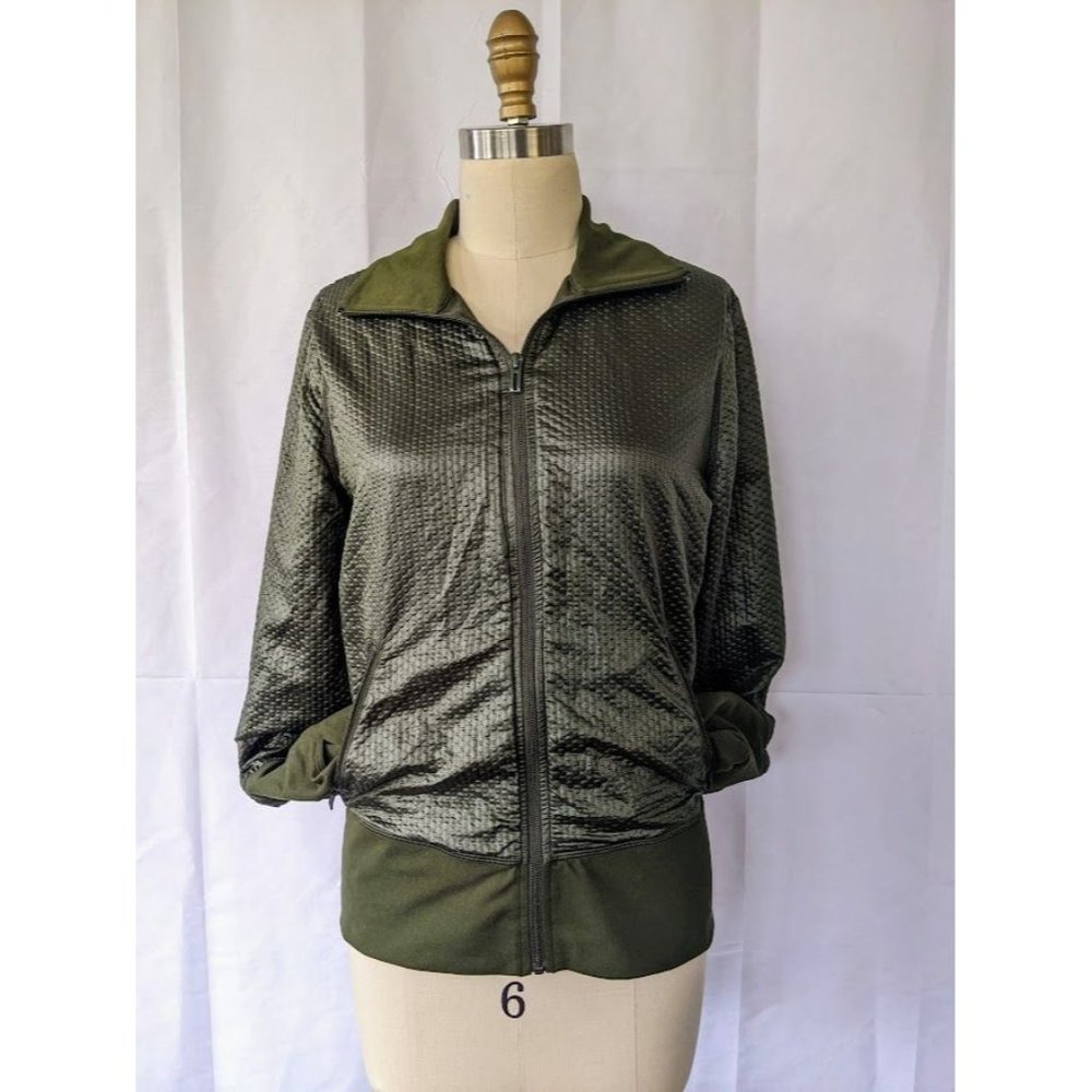 adidas Jacket Women's Small Climalite Cool SAMPLE Bomber Quilted Gorpcore Biker